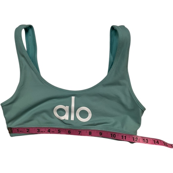 NWOT ALO Yoga ambient logo bra Blue Quartz‎ Size Small - Picture 9 of 10
